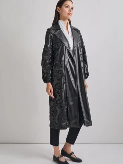 Heritage Fit Open Front Vegan Leather Jacket