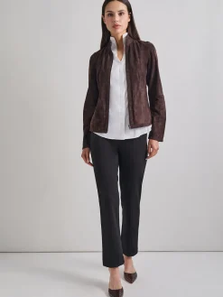 Heritage Fit Reversible Suede Leather Jacket