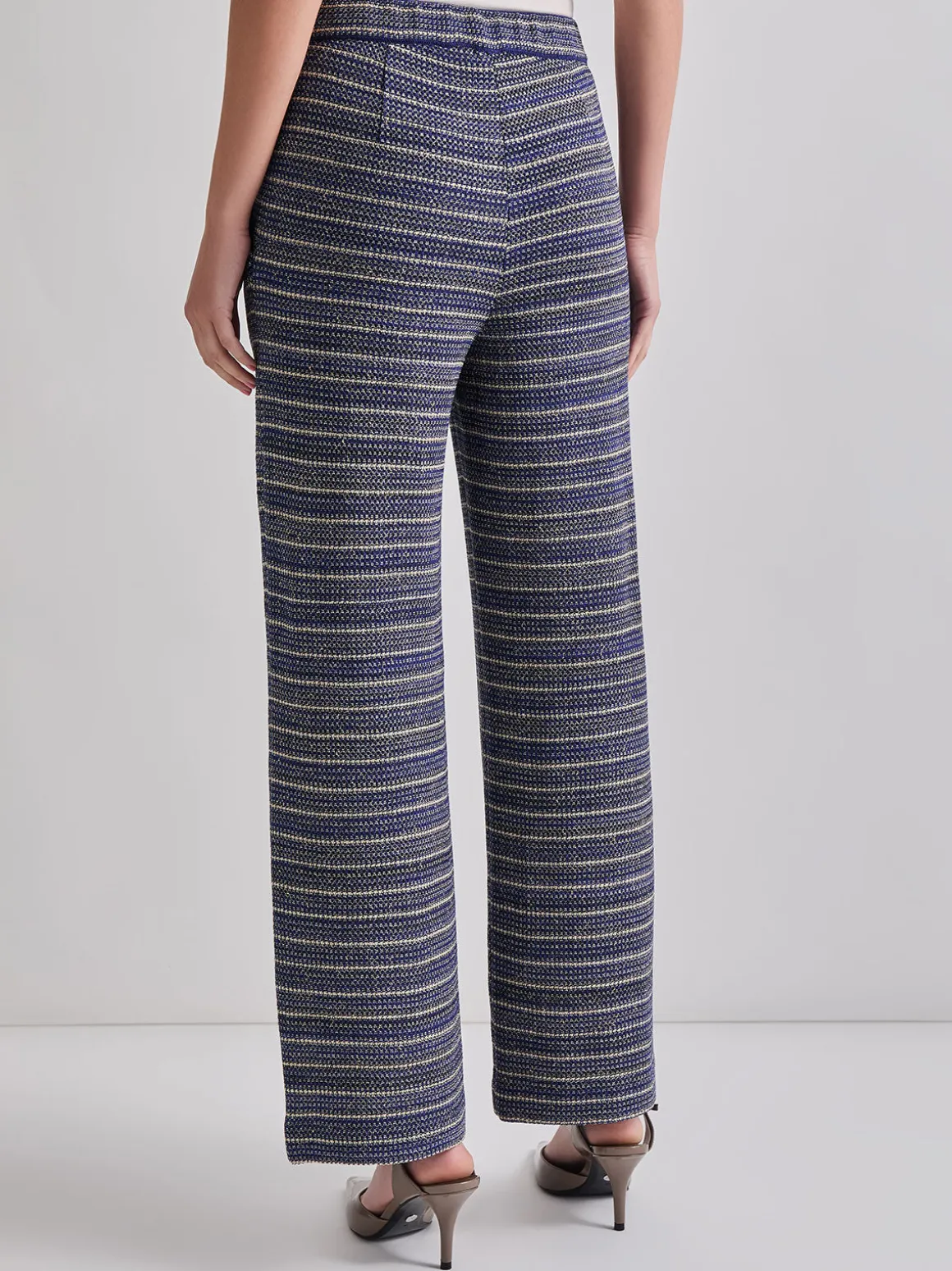 Tweed Knit Straight Leg Pant